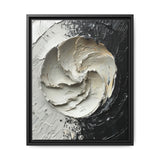 Yin-Yang Impasto Elegance - Modern Abstract Art Print