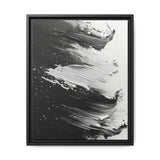 Abstract Swirls Art Print - High Contrast Black & White Brushwork