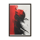Vivid Abstract Energy - Red & Black Dynamic Art Print