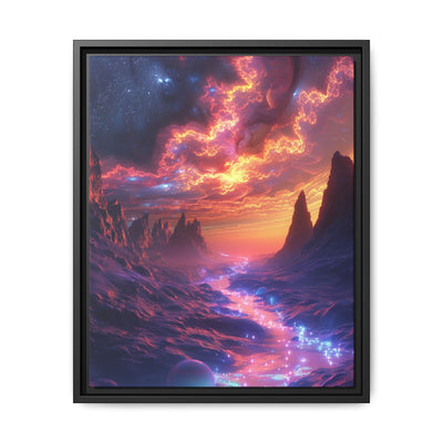 Trippy Neon Cosmic Nature Art - Ultra Detailed 4K Space Print