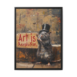 Rebel Rat Top Hat - Banksy-Style Urban Art Print