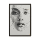 Japandi-Inspired Minimalist Line Art Portrait - Fine Art Print