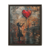 Heart Balloon Child - Banksy-Style Urban Artwork Print