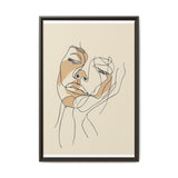 Japandi-Inspired One-Line Ink Art Portrait - Museum Grade Print
