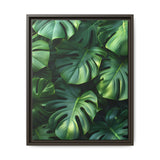 Ethereal Monstera Leaves Art Print - Minimalist Nature Elegance