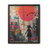 Child of Hope Street Art - Urban Birds Graffiti Canvas Print