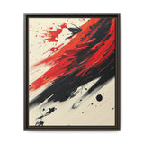 Vivid Red and Black Abstract Acrylic Chaos - Fine Art Print