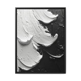 Monochrome Elegance: Abstract Swirls - Fine Art Print