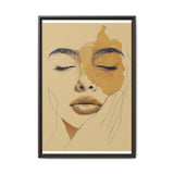 Japandi-Inspired Minimalist One-Line Art Portrait on Fine Art Paper