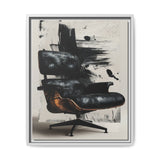 Dynamic Abstract Brush Strokes - Modern Artistic Black & White Print