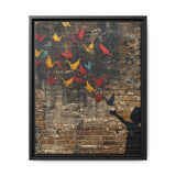 Urban Dreamscape - Banksy-Inspired Paper Cranes Art Print