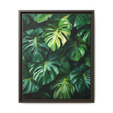 Monstera Dreams - Serene Overhead Leaf Art Print
