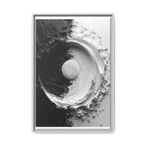 Modern Yin-Yang Impasto Swirl Art Print on Museum Grade Paper