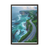 Coastal Serenity: Bird's-Eye View of BC Highway - Fine Art Print