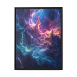 Vibrant Nebula Odyssey - Neon Cosmic Art Print, 4K Detail