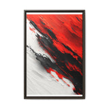 Vivid Chaos: Dynamic Red and Black Abstract Art Print 8K