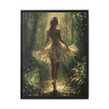 Enchanted Forest Ballerina - Ethereal Sun-Dappled Woodland Print