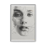 Japandi-Inspired Minimalist Line Art Portrait - Fine Art Print