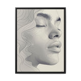 Minimalist One-Line Ink Portrait - Japandi-Inspired Fine Art Print