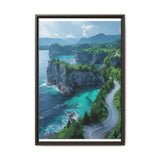 Coastal Serenity: Aerial BC Highway Exquisite Art Print