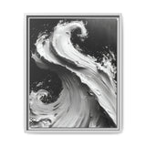 Abstract Elegance: Monochrome Swirls Art Print on Museum Grade Paper