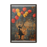 Urban Dreamscape: Child & Balloons Banksy-Inspired Fine Art Print