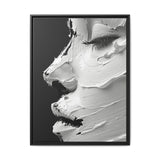 Monochrome Elegance: Abstract Swirls & Brush Strokes Art Print