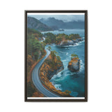 Coastal Elegance: Aerial BC Highway - Museum Grade Print