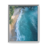 Tropical Serenity at Golden Hour - Vibrant Beach Aerial View