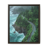 Coastal Serenity: Aerial View of BC's Majestic Highway Print