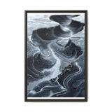 Monochrome Yin-Yang Swirl Art - Impasto Brush Stroke Print