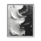 Yin Yang Swirl Abstract Art - High-Contrast Monochrome Print