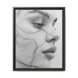 Japandi Minimalist One-Line Art Portrait - Monochrome Ink on Fine Art Paper
