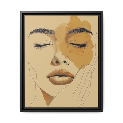 Japandi-Inspired Minimalist One-Line Art Portrait on Fine Art Paper