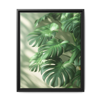 Floating Monstera Delight - Minimalist Botanical Art Print