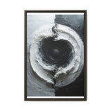 Monochrome Yin-Yang Swirl - Abstract High-Contrast Fine Art Print