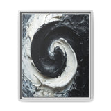 Yin-Yang Harmony: Abstract Impasto Brush Stroke Art Print