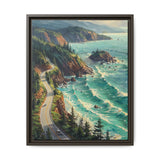 Coastal Serenity: Exquisite Aerial BC Highway Art Print