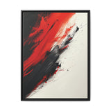Vivid Red & Black Chaos - Abstract Fine Art Print, 8K Detail