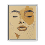 Japandi-Inspired Minimalist One-Line Art Portrait on Fine Art Paper