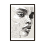 Japandi-Inspired One-Line Art Print - Monochrome Ink Elegance