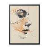 Minimalist One-Line Portrait - Japandi Ink Art on Fine Paper