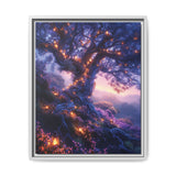 Enchanted Forest Lanterns: Bioluminescent Flora Art Print