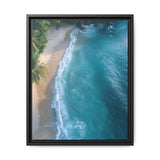 Tropical Serenity at Golden Hour - Vibrant Beach Aerial View