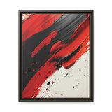 Abstract Red and Black Chaos - High-Detail Ink-Acrylic Art Print