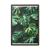 Floating Monstera Dreams - Serene Overhead Leaf Art Print