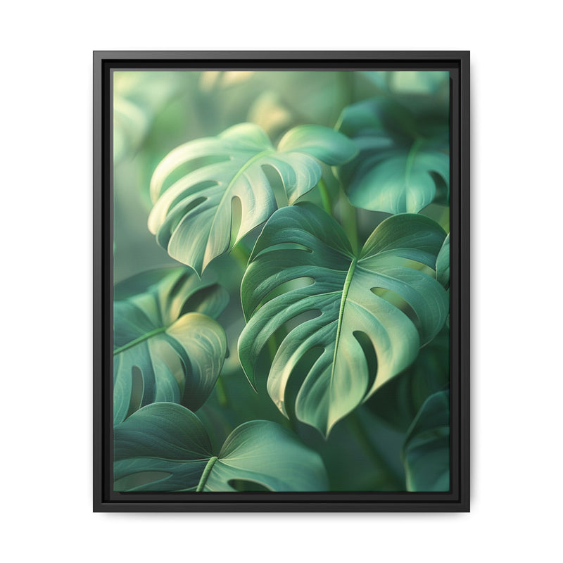 Serene Monstera Delicacy - Aerial Art Print on Museum Grade Paper