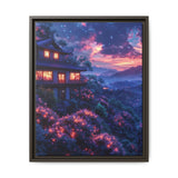 Stellar Flora: Neon-Cosmic Nature Art Print on Museum Grade Paper