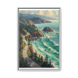 Coastal Serenity: Exquisite Aerial BC Highway Art Print