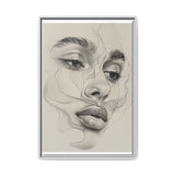 Japandi-Inspired Minimalist Line Art Portrait - Museum Grade Print